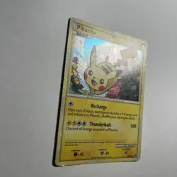 Pokemon Pikachu Holo Black Star Promo HGSS03 2010 Rare HeartGold Card - HP - Image 2