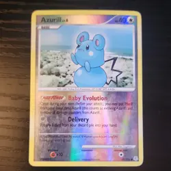 Pokemon Azurill Basic Holo 69/130 DPBP#210 Ken Sugimori 2007 Card - Image 1