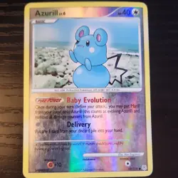 Pokemon Azurill Basic Holo 69/130 DPBP#210 Ken Sugimori 2007 Card - Image 2