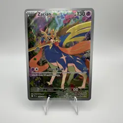 Pokemon Zacian 100/094 Phantasmal Flames Illustration Rare IR Holo TCG Card - Image 1