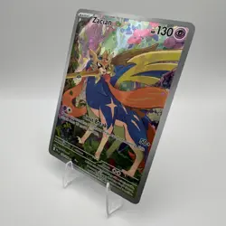 Pokemon Zacian 100/094 Phantasmal Flames Illustration Rare IR Holo TCG Card - Image 3