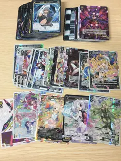 WIXOSS TCG 112 Cards Lot Bulk SP LR SR PR Holo Foil Rare Anime Girl Waifu Set - Image 1