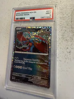 2025 POKEMON M24 EN-MCDONALD'S COLLECTION #011 ROARING MOON PSA 9 - Image 1