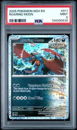2025 POKEMON M24 EN-MCDONALD'S COLLECTION #011 ROARING MOON PSA 9 - Image 1