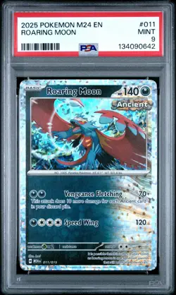 2025 POKEMON M24 EN-MCDONALD'S COLLECTION #011 ROARING MOON PSA 9 - Image 1