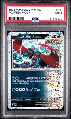 2025 POKEMON M24 EN-MCDONALD'S COLLECTION 011 ROARING MOON - PSA 9 - Image 1