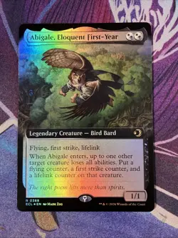 Abigale, Eloquent First-Year (Extended Art Foil) MTG: Lorwyn Eclipsed - Image 1
