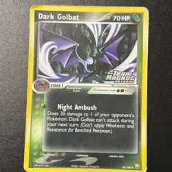 Pokemon TCG Dark Golbat 34/109 EX Team Rocket Returns Reverse Holo LP - Image 1