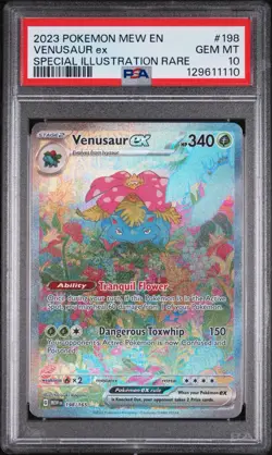 GEM MINT PSA 10 Venusaur ex #198/165 || Full Art SIR Pokemon 151 - Image 1