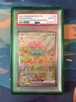 GEM MINT PSA 10 Venusaur ex 198/165 Full Art SIR Pokemon 151 - Image 1