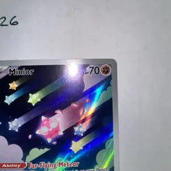 Pokemon TCG Minior Card 201/182 Paradox Rift Holo Illustration Rare NM Condition - Image 5