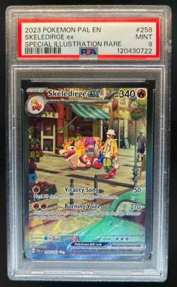 2023 Pokemon SV Paldea Evolved Skeledirge ex #258/193 PSA 9 - Image 1