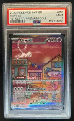 2023-25 Pokemon SV Black Star Promos SVP EN Mew ex #053 PSA 9 - Image 1