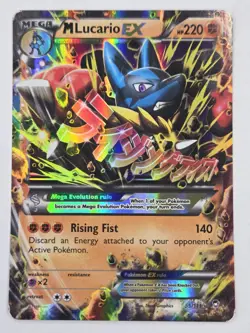 Pokemon XY 2014 Furious Fists Ultra Rare M Lucario EX 55/111 - Image 1