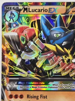 Pokemon XY 2014 Furious Fists Ultra Rare M Lucario EX 55/111 - Image 3