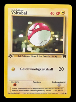 1. Edition Voltobal 69/82 Team Rocket Deutsch Vintage Pokemon Karten - Image 1