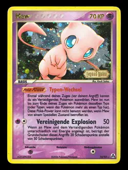 Mew LM 10/92 EX Legend Maker Holo Stamp Reverse Holo Pokemon Karten Deutsch - Image 1