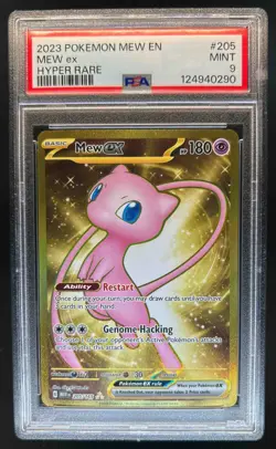 2023 Pokemon SV 151 Mew ex #205/165 PSA 9 - Image 1