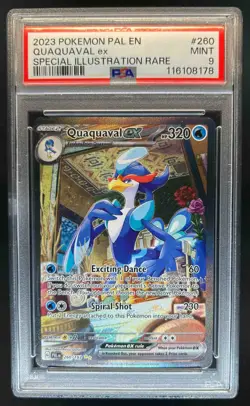 2023 Pokemon SV Paldea Evolved Quaquaval ex #260/193 PSA 9 - Image 1