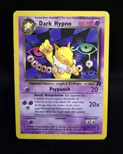 Pokemon TCG - DARK HYPNO - 26/82 - RARE - UNLIMITED - TEAM ROCKET (2000) - LP/NM - Image 1