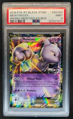 2013-17 Pokemon XY Promos Mewtwo #XY183 PSA 9 - Image 1