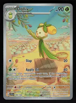Dolliv - 200/198 Scarlet & Violet Base Set Illustration Rare Pokemon TCG Card LP - Image 1