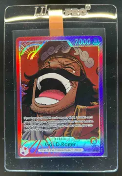 2025 One Piece Carrying On His Will Gol D Roger Alt Art Leader #OP13-003 - Image 1