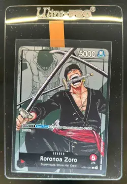 2022 One Piece 25th Anniversary Premium Coll Roronoa Zoro Leader #OP01-001 - Image 1