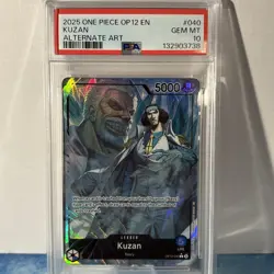 One Piece 2025 OP12-LEGACY of the Master Alternate Art #040 Kuzan, PSA 10 - Image 1