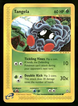 Tangela - 112/147 - Common - Aquapolis - Pokemon Card - LP - Image 1