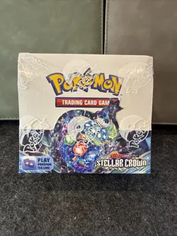 Pokemon TCG Stellar Crown Booster Box - 36 Packs - Factory Sealed - Image 1