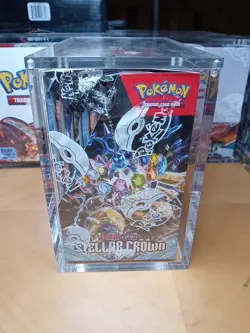 Pokemon TCG Stellar Crown Booster Box 36 Packs Factory SEALED w/ Acrylic - Image 2