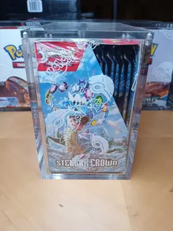 Pokemon TCG Stellar Crown Booster Box 36 Packs Factory SEALED w/ Acrylic - Image 4