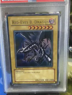 Yugioh Red Eyes Black Dragon SDJ-001 1st Edition PSA 9 Starter Deck Joey 2003 - Image 5