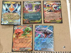 Pokemon TCG Mega ex And ex 5 Card Lot - Image 1