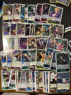 One Piece Lot of 110 Cards. All SR, Don Cards, Leaders & Foils!! - Image 2