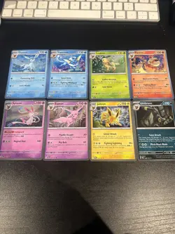 Prismatic Evolutions Costco Cosmos Holo Promo Cards Full Set Of 8 Eeveelutions - Image 2