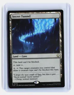 Secret Tunnel MTG Avatar: The Last Airbender #278 Rare Dual Land - Image 1