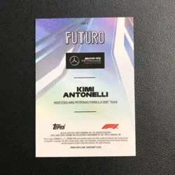2025 Topps Chrome Formula 1 F1 Futuro RC Kimi Antonelli SP #FUT-2 - Image 2