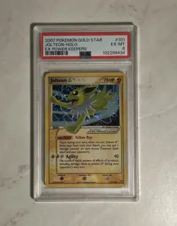 2007 POKEMON EX POWER KEEPERS GOLD STAR #101 JOLTEON-HOLO PSA 6 - Image 1