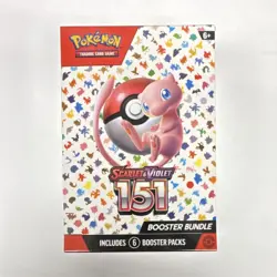 Pokemon Scarlet & Violet 151 Booster Bundle Box Mew Includes 6 Booster Packs - Image 1