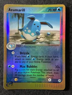 Azumarill 30/100 Reverse Holo Uncommon EX Sandstorm Pokemon - Image 1