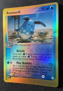Azumarill 30/100 Reverse Holo Uncommon EX Sandstorm Pokemon - Image 4