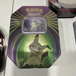 🔥 Lot of 3 Pokemon Tin Set Snorlax Mimikyu Darkrai Sealed RARE TINS (2021!)🔥 - Image 4