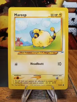 2000 Pokemon Neo Destiny Mareep #74 - Image 1