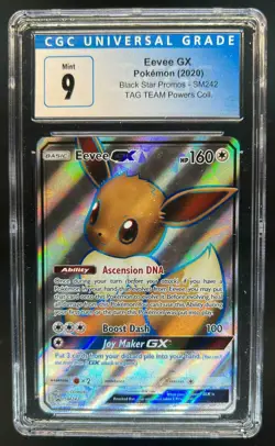2016-19 Pokemon SM Black Star Promos Eevee #SM242 CGC 9 - Image 1