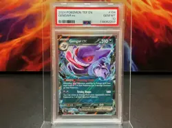 2024 POKEMON TEF EN-TEMPORAL FORCES #104 GENGAR EX PSA 10 - Image 1