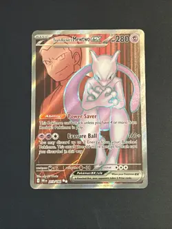 Pokemon TCG Team Rockets Mewtwo EX 213/182 Destined Rivals English - Image 1