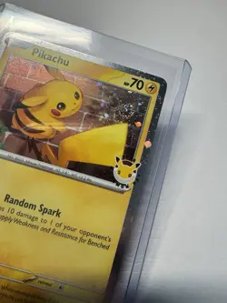 Pikachu 051 /162 Stamped 2026 Pokemon Day 30th Anniversary Promo NM 2 Swirls!! - Image 3