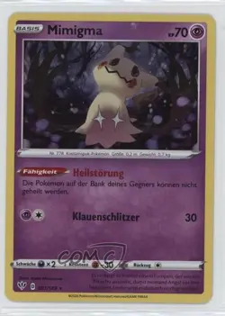 Mimikyu German Pokemon Sword & Shield Darkness Ablaze #081 - Image 1